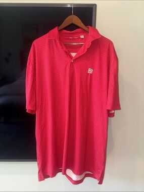 Red Men’s Performance Polo